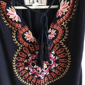 THML embroidered sleeveless dress